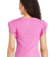 T-shirt à manches évasées George pour femmes Tailles TP–TTG