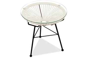 Acapulco Side Table in White Color