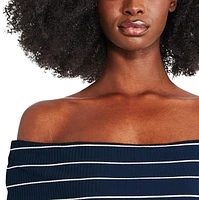 George Women's Off Shoulder Rib Top, Sizes XS-XXL