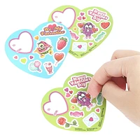 Scentos Scented Plastic Heart with 250 Scented Stickers - Pink Heart Stickers