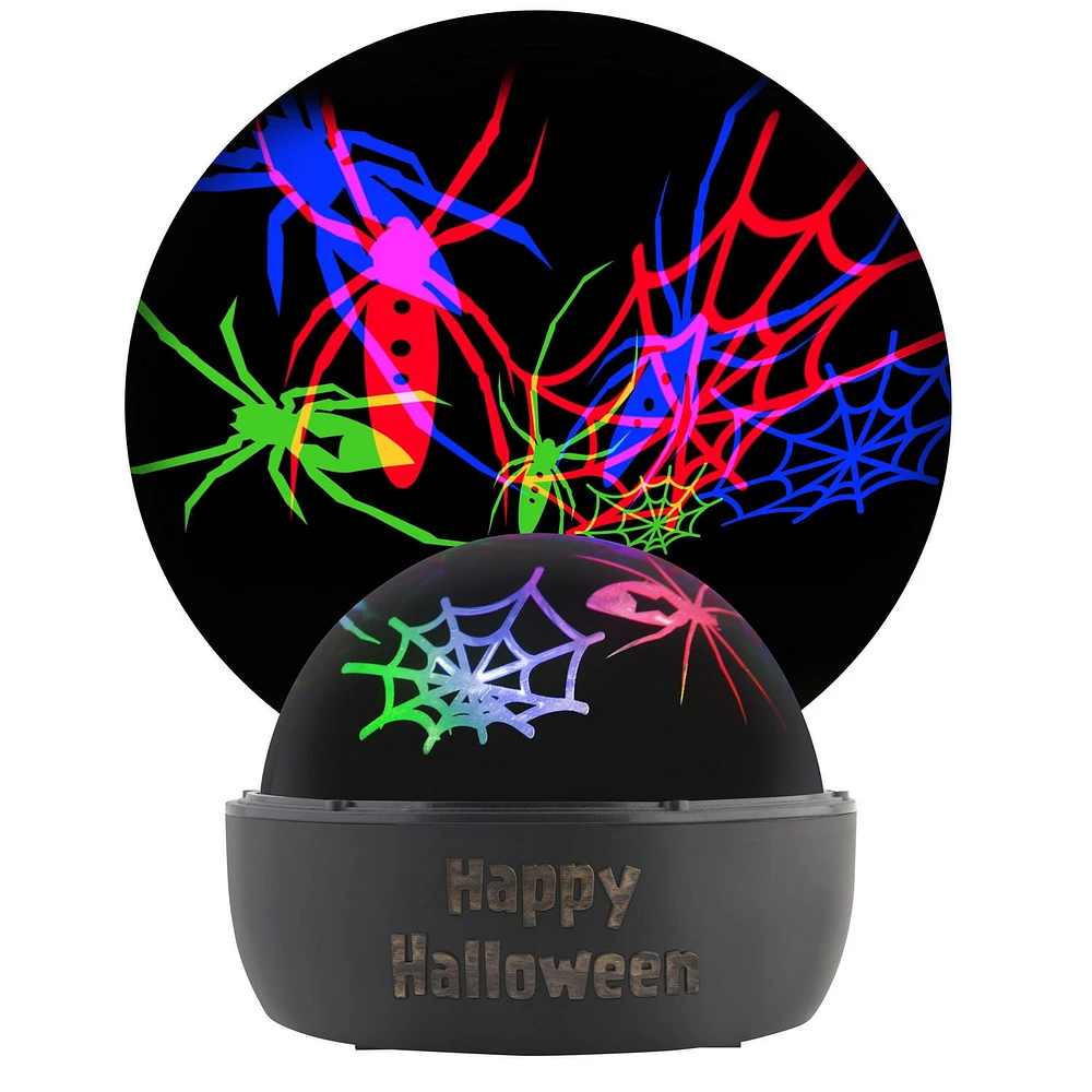 Halloween Lightshow Projection-Tabletop ShadowLights w/Inner Motion-Spider (RGB)