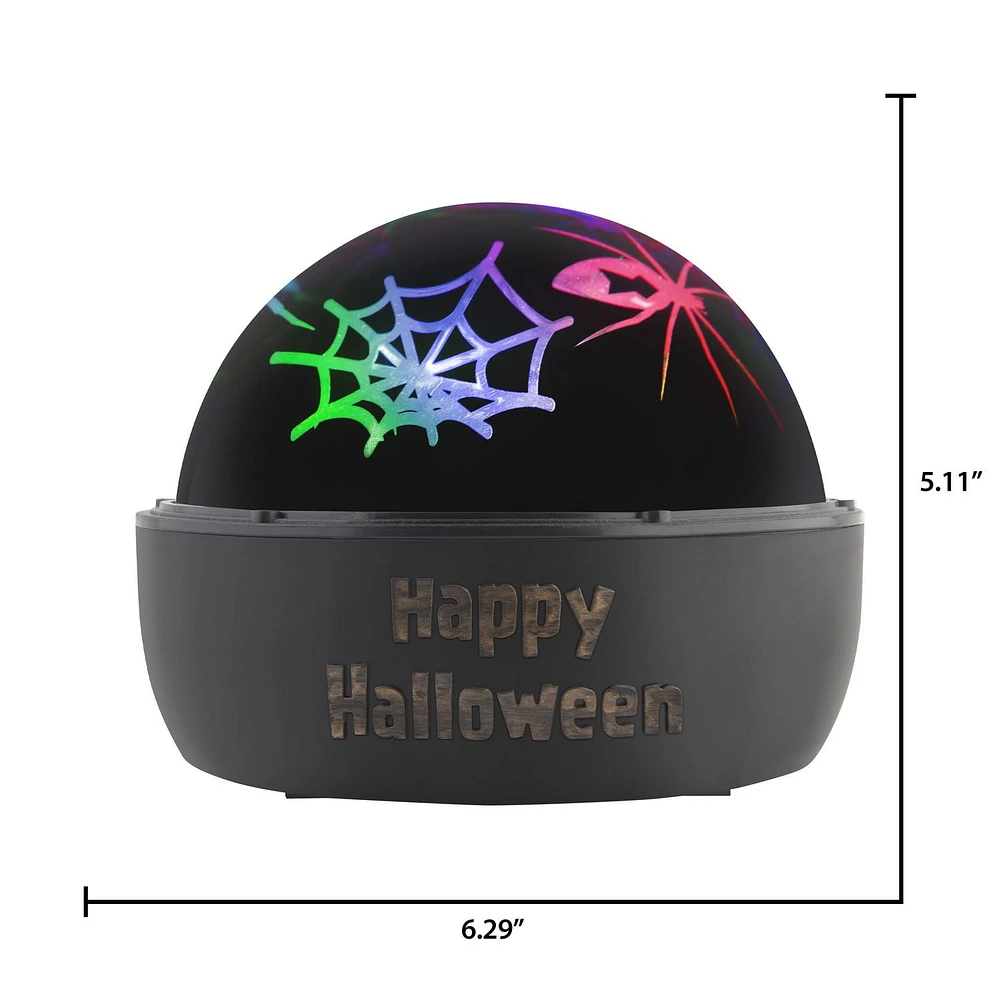 Halloween Lightshow Projection-Tabletop ShadowLights w/Inner Motion-Spider (RGB)