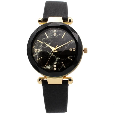 Montre  pour femme avec bracelet noir
