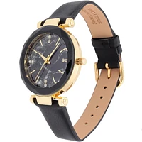 Montre  pour femme avec bracelet noir