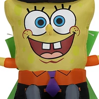 Airblown-Spongebob in Black and Orange Witch Outfit-MD-Nick (WM)