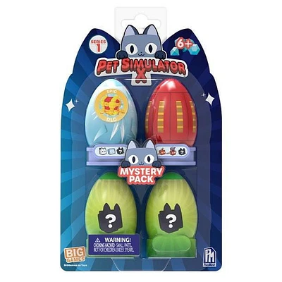 PET SIMULATOR X - Mystery Pet Minifigures 4-Pack