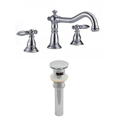 American Imaginations Chrome Bathroom Faucet Set AI-2049