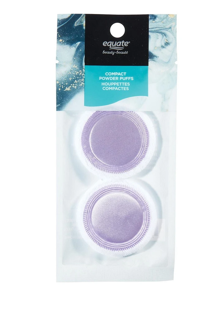Equate Beauté Houppettes Compactes Ensemble de 2 Houppettes Compactes