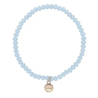 Quintessential Crystal Glass Beaded Set of 3 Aqua Bracelets