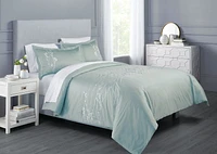 Springmaid Provence King Duvet Cover Set, Cotton 3 Piece Duvet Cover with matching Shams