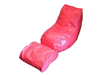 Boscoman Vinyl Bean bag Lounger with Footrest