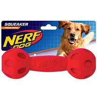 Nerf Squeak Barbell Medium Dog Toy