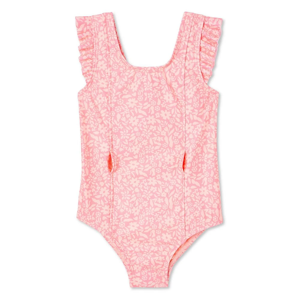 Maillot de bain 1 pièce adaptif George pour petites filles Tailles 2T-5T