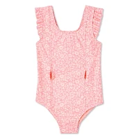 Maillot de bain 1 pièce adaptif George pour petites filles Tailles 2T-5T