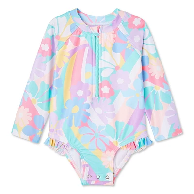 Maillot de bain 1 pièce anti-UV George pour bébés filles Tailles 3-24 mois