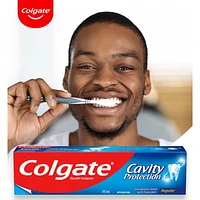 Colgate Cavity Protection Fluoride Toothpaste, Regular, 4 x 120 mL