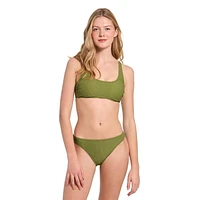 Summer Flirtt Bas de bikini texturés taille basse pour femme