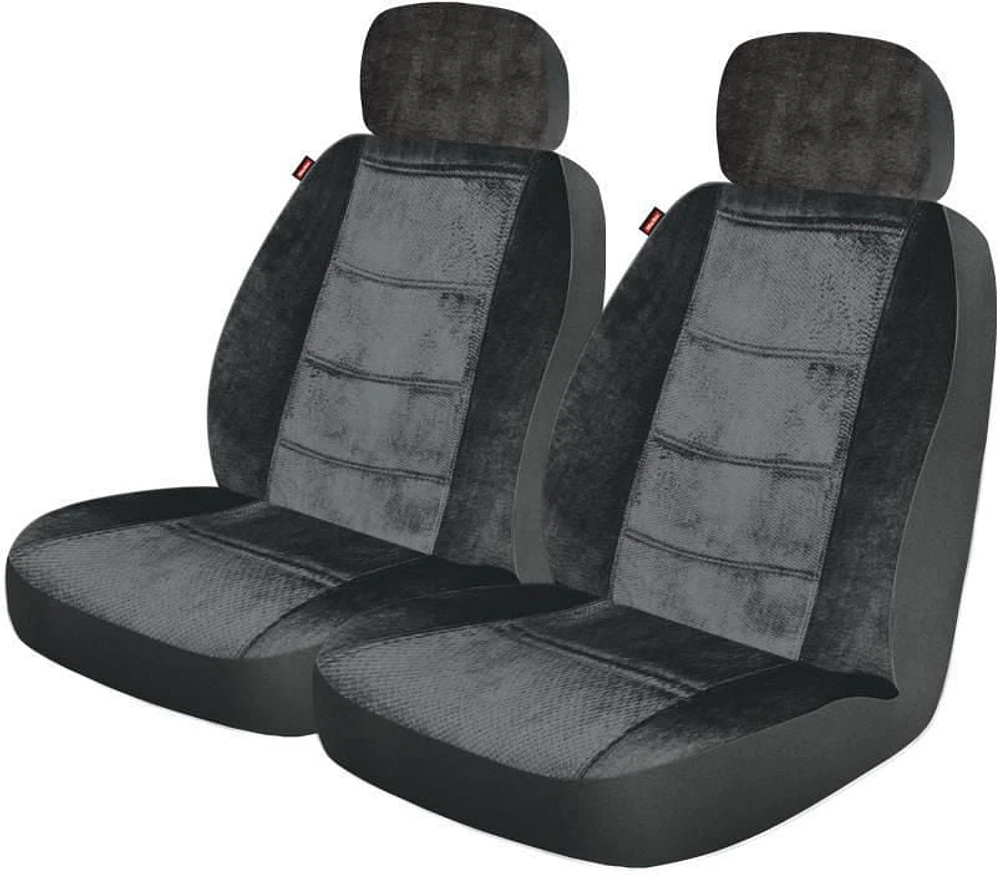 Who-Rae Australia Who-Rae Crown Velour Seat Cover, Gray