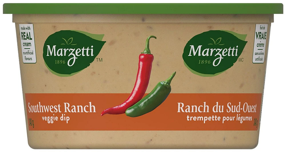 Marzetti Trempette pour Légumes Ranch du Sud-Ouest 340 g