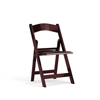 Flash Furniture Hercules Series Red Mahogany Resin Folding Chair