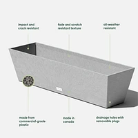 Veradek Pure Series Window Box 36" Plastic Planter
