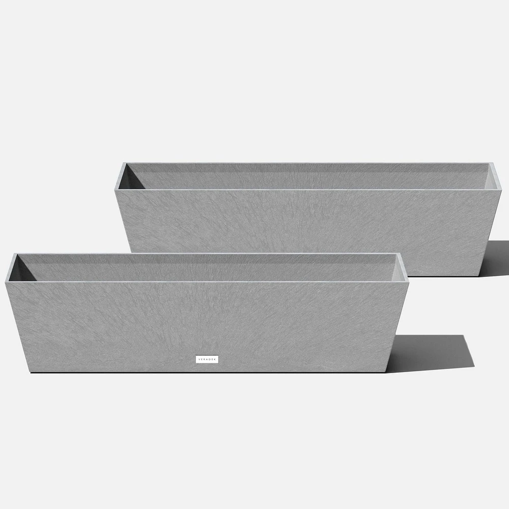 Veradek Pure Series Window Box 36" Plastic Planter