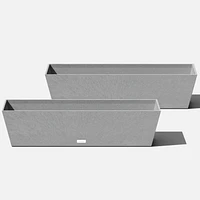 Veradek Pure Series Window Box 36" Plastic Planter