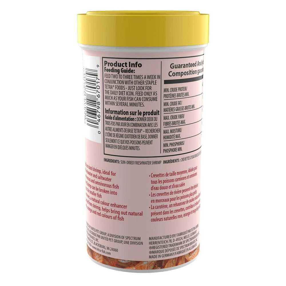 Tetra River Shrimp Natural Treat Nourriture pour Poissons 0,92 une fois/250 ml
