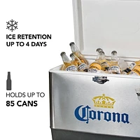 Corona 54-Quart Ice Chest Cooler with Bottle Opener, 51L, Holds 85 Cans