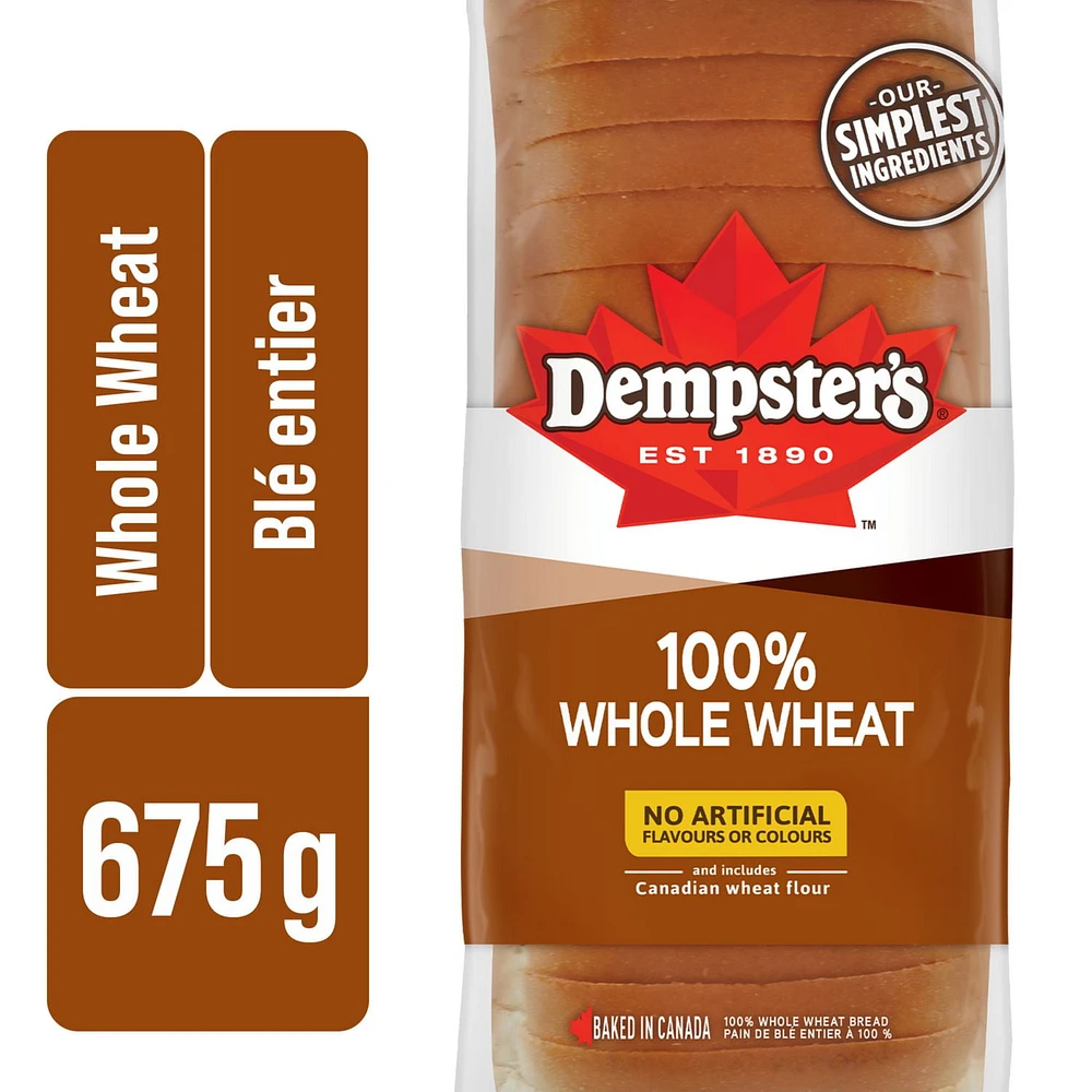 Pain à 100 de blé entier de Dempster’s® 675 g