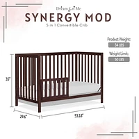 Dream On Me Synergy MOD Crib, Made with Sustainable New Zealand Pinewood