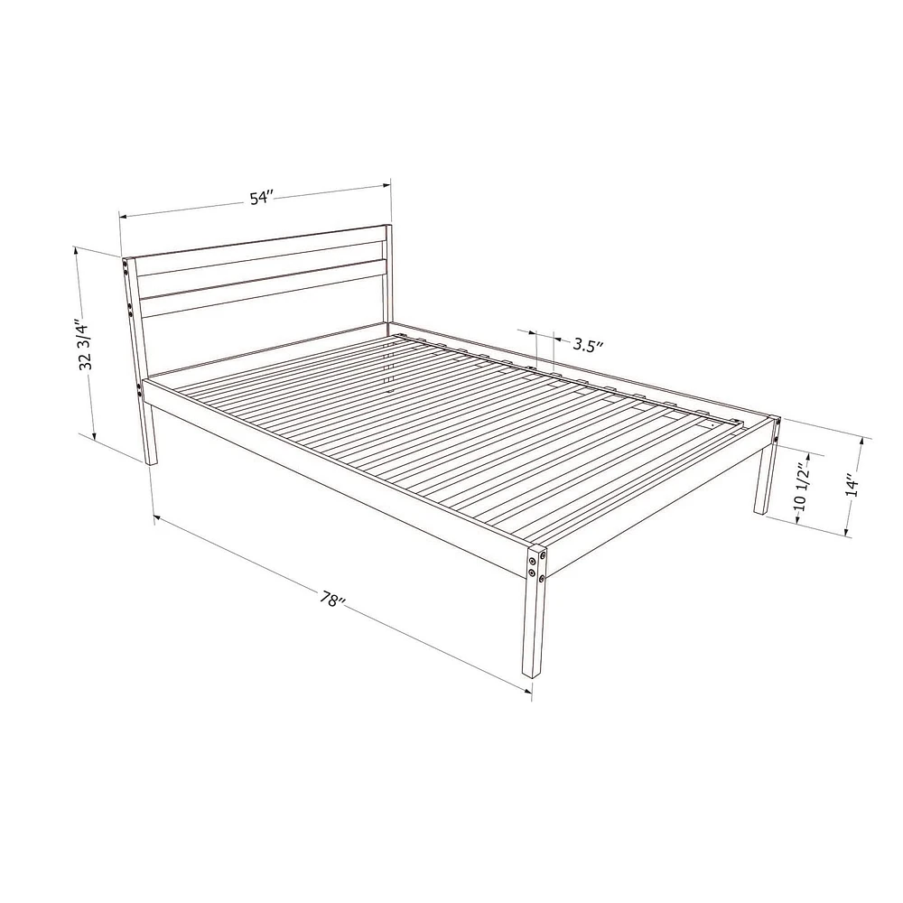 Wooden Bed from the collection Sweedi South Shore