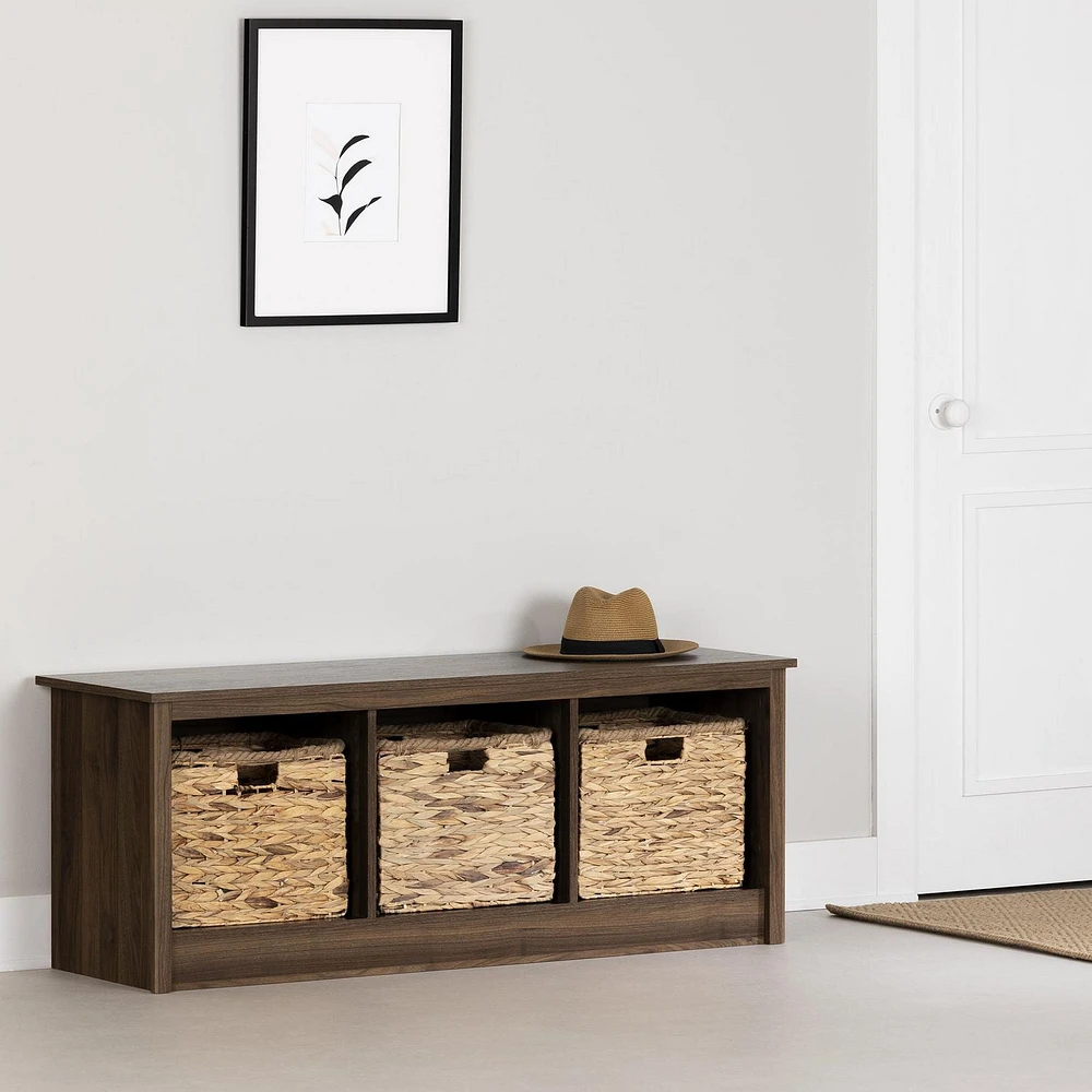 Mudroom bench with storage from the collection Toza South Shore