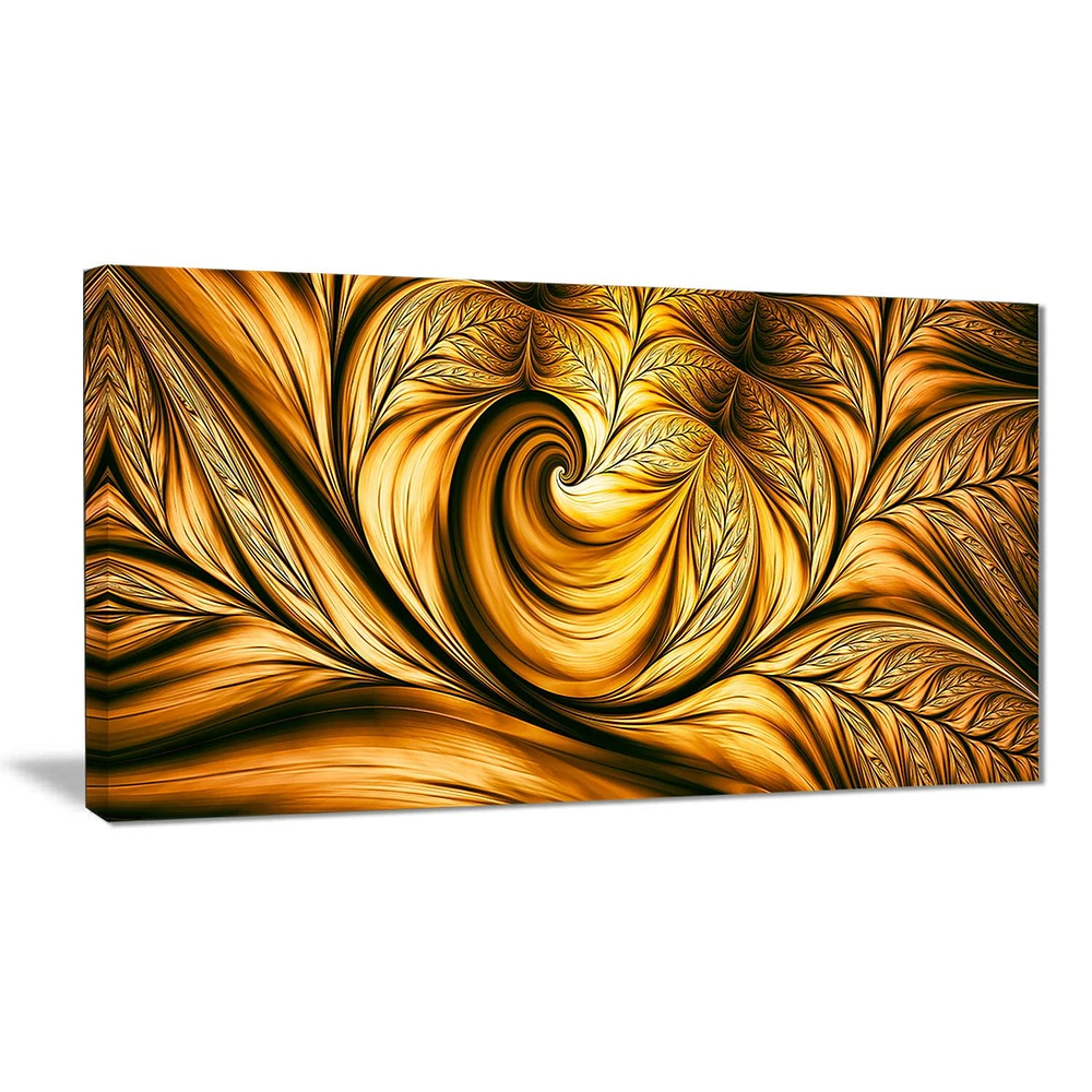 Design Art Golden Dream Canvas Wall Art