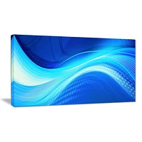 Design Art Blue Hues Abstract Art on Canvas Wall Art