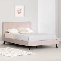 Upholstered Platform Bed and Headboard from the collection Dylane South Shore