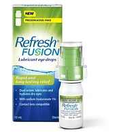 Refresh Fusion, Lubricant Eye Drops- Preservative Free.