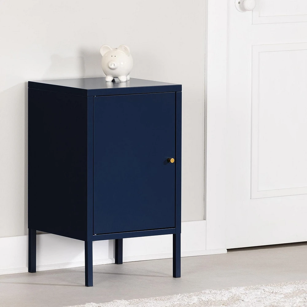 Metal 1-Door Nightstand from the collection Dylane South Shore