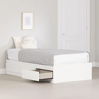 Mates Bed with 3 Drawers from the collection Hourra South Shore