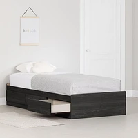 Mates Bed with 3 Drawers from the collection Hourra South Shore