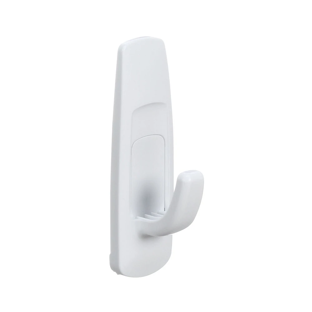 Command™ Utility Hooks 17003C-VP, Large, White, 5 lb (2.3 kg), 3 Hooks, 6 Strips, Value Pack