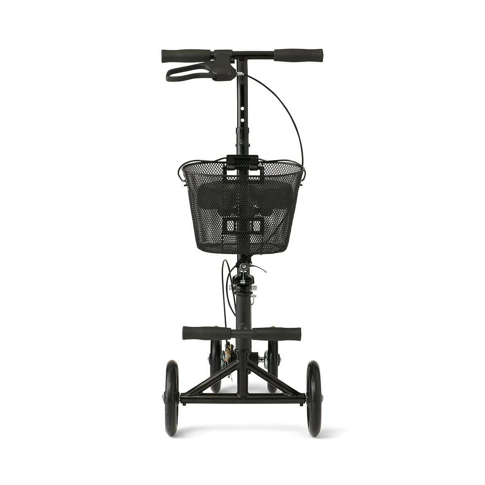 Medline Manual Seated Scooter Knee Walker, Black