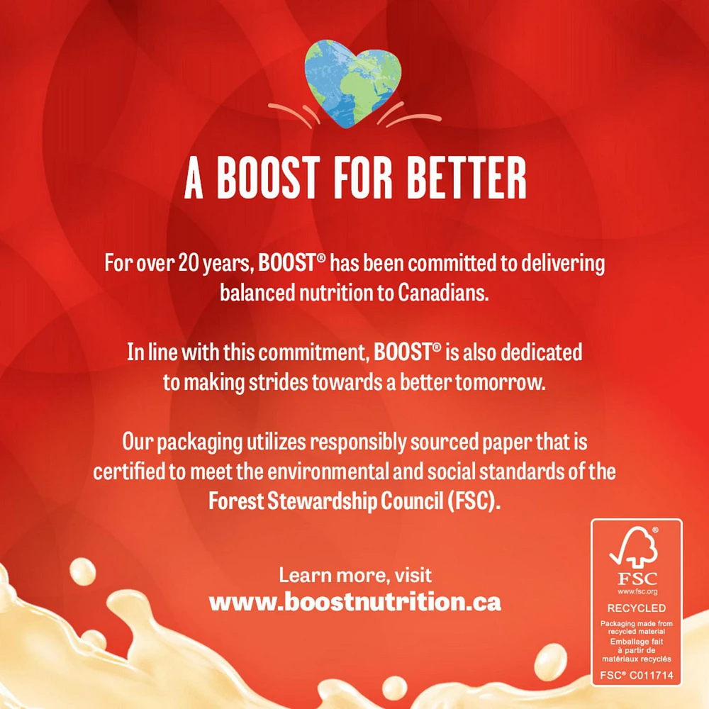 BOOST Original Meal Replacement Drink – Vanilla, 6 x 237 ml, 6 x 237 ML