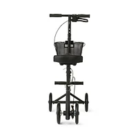 Medline Manual Seated Scooter Knee Walker, Black