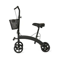 Medline Manual Seated Scooter Knee Walker, Black
