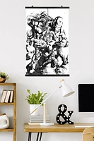 Marvel Sketch - Group Wall Poster, 14.725" x 22.375" Framed