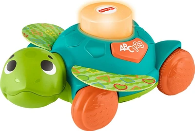 Fisher-Price Linkimals Sit-to-Crawl Sea Turtle Interactive Learning Toy with Rolling Motion for Infants