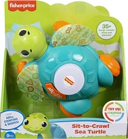 Fisher-Price Linkimals Sit-to-Crawl Sea Turtle Interactive Learning Toy with Rolling Motion for Infants