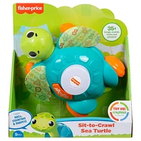 Fisher-Price Linkimals Sit-to-Crawl Sea Turtle Interactive Learning Toy with Rolling Motion for Infants