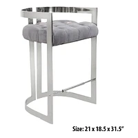 Canadian Lynda Pub Chair Grey Silver